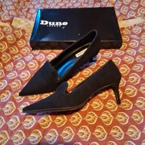 Dune London Elegant Black Suede Heels